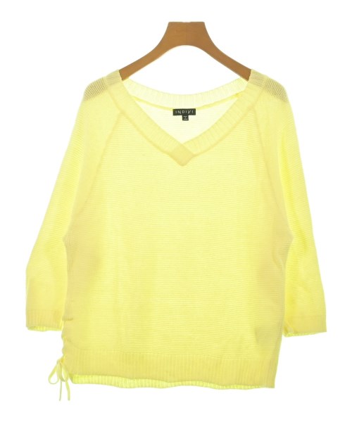 INDIVI(インディヴィ)ニット・セーター 黄 サイズ:38(M位)/2200656793075