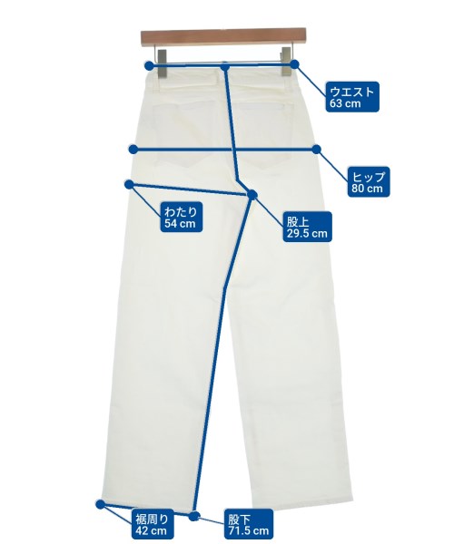 INDIVI（インディヴィ）デニムパンツ 白 サイズ:34(XS位) レディース/2200661905029