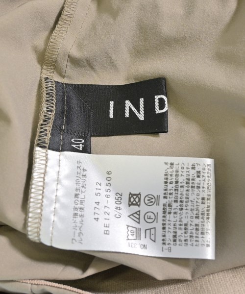 INDIVI（インディヴィ）スラックス ベージュ サイズ:40(L位) レディース/2200707806013