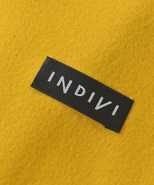 INDIVI（インディヴィ）マフラー 黄 サイズ:- レディース/2200692612064