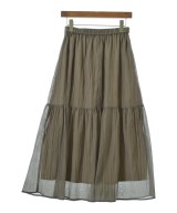INDIVI（インディヴィ）ロング・マキシ丈スカート カーキ サイズ:38(M位) レディース/2200711797024