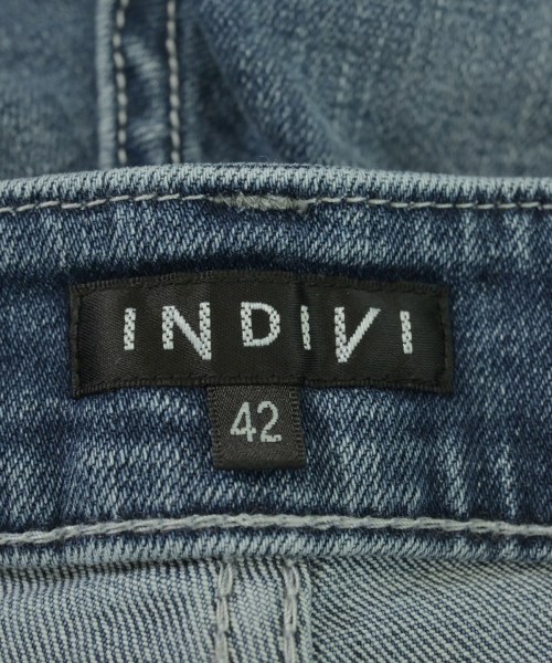 INDIVI（インディヴィ）デニムパンツ 青 サイズ:42(XL位) レディース/2200713492224