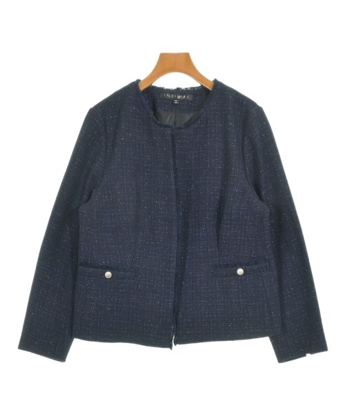 INDIVI(インディヴィ)のノーカラージャケット サイズ:15(XXL位) 5,600円