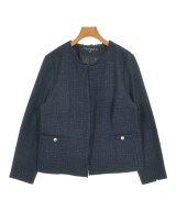 INDIVI（インディヴィ）ノーカラージャケット 紺 サイズ:15(XXL位) レディース/2200713492231