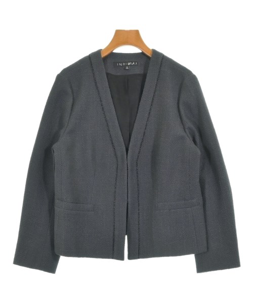 INDIVI(インディヴィ)のノーカラージャケット サイズ:13(XL位) 5,600円