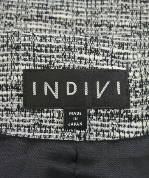 INDIVI（インディヴィ）ノーカラージャケット 白 サイズ:13(XL位) レディース/2200713492255
