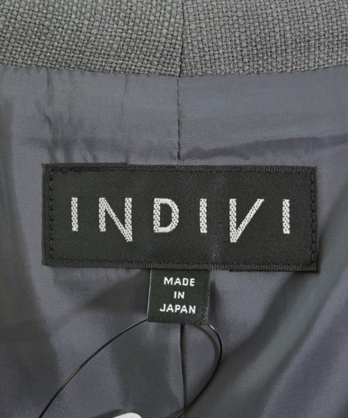 INDIVI（インディヴィ）カジュアルジャケット グレー サイズ:13(XL位) レディース/2200713492293
