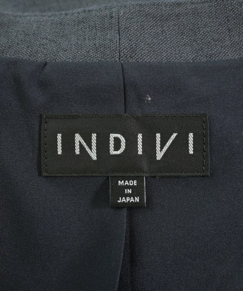 INDIVI（インディヴィ）カジュアルジャケット グレー サイズ:12(XL位) レディース/2200713492354