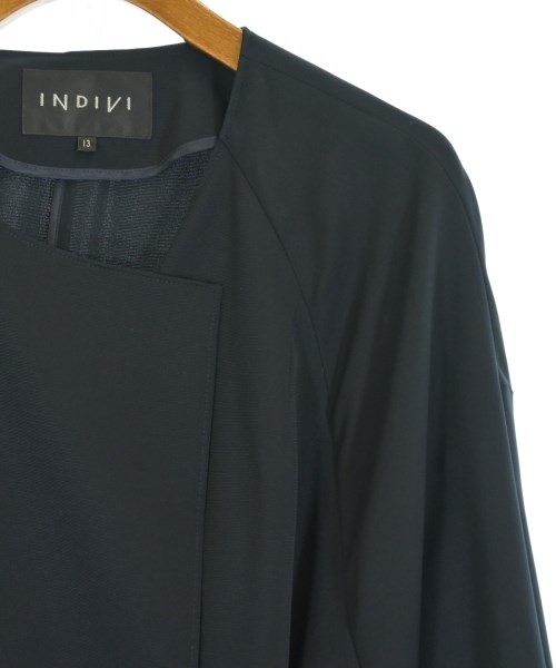 INDIVI（インディヴィ）トレンチコート 紺 サイズ:13(XL位) レディース/2200713492392