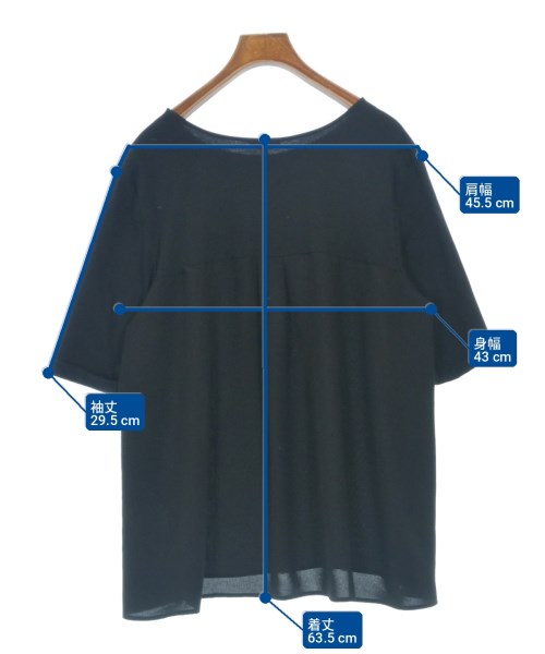 INDIVI（インディヴィ）Tシャツ・カットソー 黒 サイズ:13(XL位) レディース/2200716464082