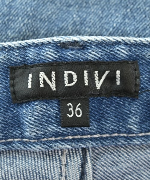 INDIVI（インディヴィ）デニムパンツ 青 サイズ:36(S位) レディース/2200713491036