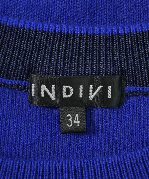 INDIVI（インディヴィ）ニット・セーター 青 サイズ:34(XS位) レディース/2200713491043