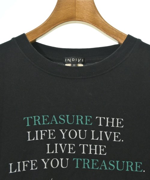 INDIVI（インディヴィ）Tシャツ・カットソー 黒 サイズ:38(M位) レディース/2200713491050
