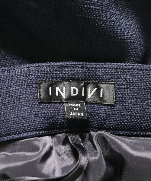 INDIVI（インディヴィ）スラックス 紺 サイズ:40(L位) レディース/2200715147092