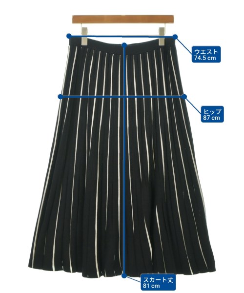 INDIVI（インディヴィ）ロング・マキシ丈スカート 黒 サイズ:15(XXL位) レディース/2200631830030