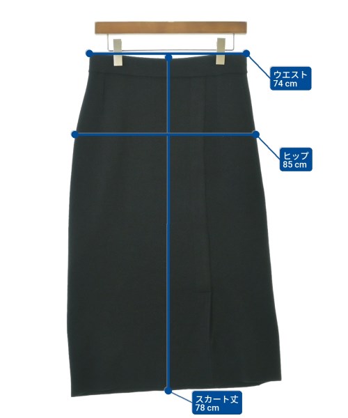 INDIVI（インディヴィ）ロング・マキシ丈スカート 黒 サイズ:40(L位) レディース/2200645211023