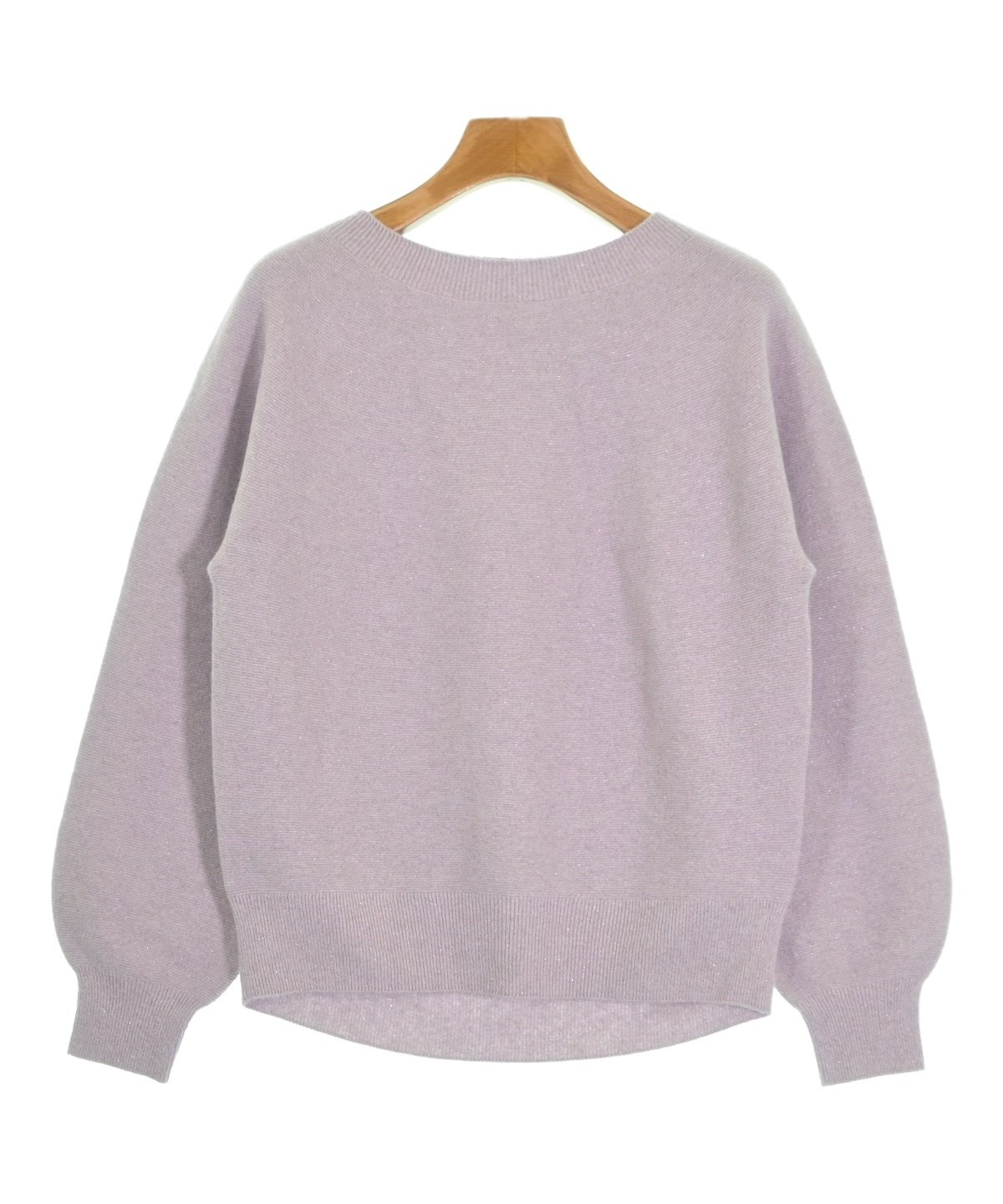 INDIVI（インディヴィ）ニット・セーター 紫 サイズ:34(XS位