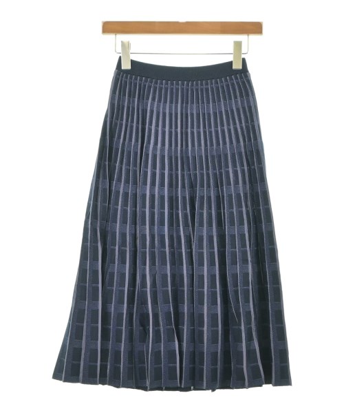 INDIVI（インディヴィ）ひざ丈スカート 紺 サイズ:05(XXS位) レディース/2200637882026