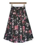 INDIVI（インディヴィ）ひざ丈スカート 黒 サイズ:05(XXS位) レディース/2200637882033