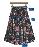 INDIVI（インディヴィ）ひざ丈スカート 黒 サイズ:05(XXS位) レディース/2200637882033