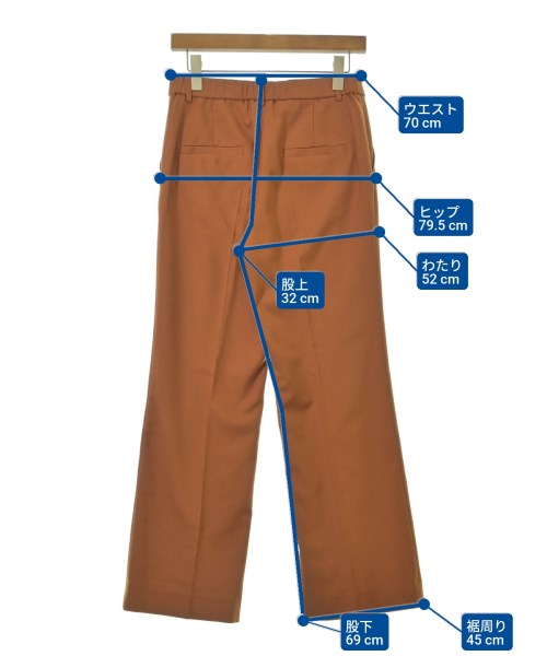 INDIVI（インディヴィ）スラックス オレンジ サイズ:38(M位) レディース/2200633449018