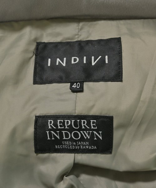 INDIVI（インディヴィ）ダウンコート グレー サイズ:40(L位) レディース/2200638170016