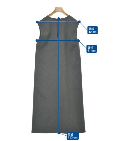 INDIVI（インディヴィ）ワンピース グレー サイズ:36(S位) レディース/2200637046046