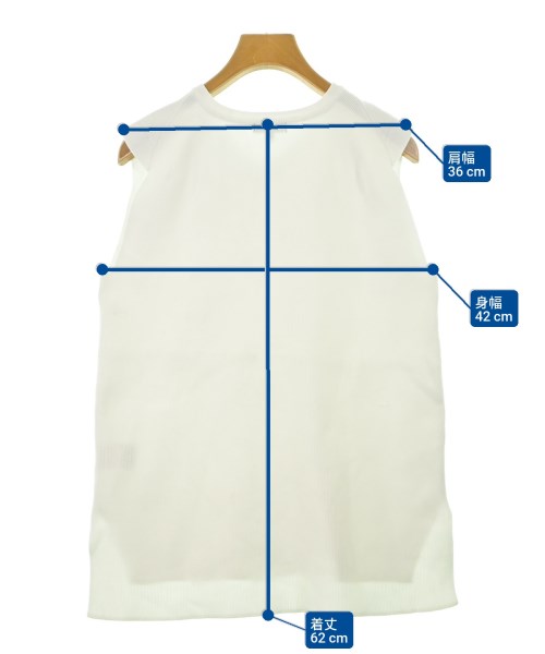 INDIVI（インディヴィ）ベスト 白 サイズ:34(XS位) レディース/2200646081045