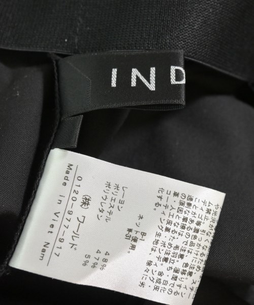 INDIVI（インディヴィ）スラックス 黒 サイズ:40(L位) レディース/2200637829205