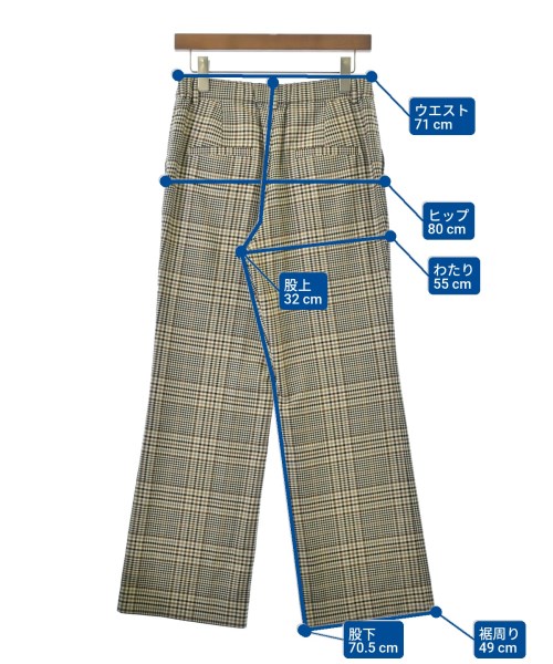 INDIVI（インディヴィ）スラックス ベージュ サイズ:38(M位) レディース/2200637829243