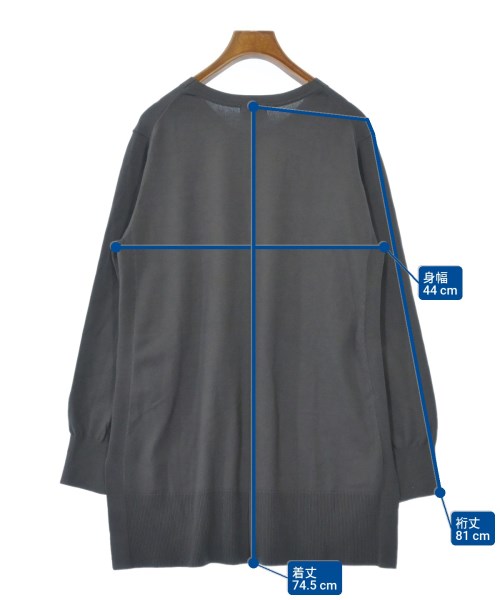 INDIVI（インディヴィ）ニット・セーター グレー サイズ:38(M位) レディース/2200637829793