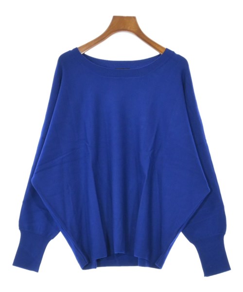 INDIVI(インディヴィ)ニット・セーター 青 サイズ:38(M位)/2200637829861