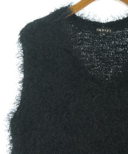 INDIVI（インディヴィ）ベスト 黒 サイズ:38(M位) レディース/2200637929011