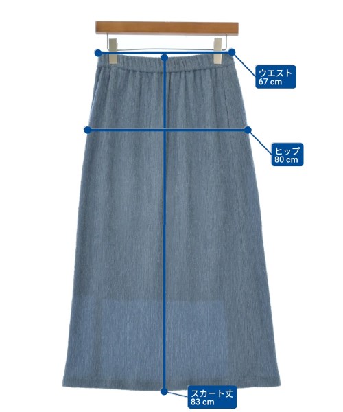 INDIVI（インディヴィ）ひざ丈スカート 青 サイズ:36(S位) レディース/2200637929158
