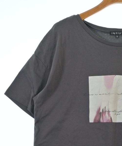 INDIVI（インディヴィ）Tシャツ・カットソー グレー サイズ:38(M位) レディース/2200648860068