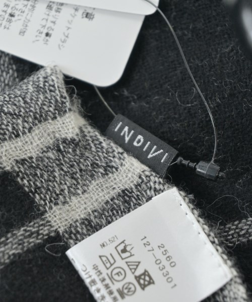 INDIVI（インディヴィ）ストール 黒 サイズ:- レディース/2200648860167