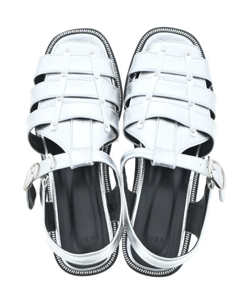 INDIVI（インディヴィ）サンダル シルバー サイズ:45(24.5cm位) レディース/2200648860181