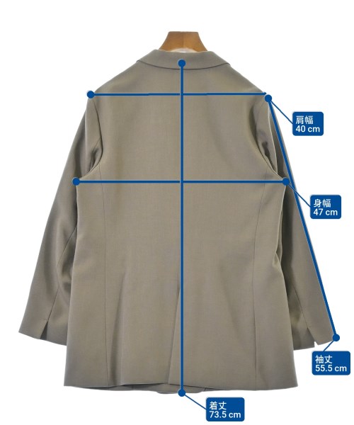 INDIVI（インディヴィ）テーラードジャケット ベージュ サイズ:12(XL位) レディース/2200633291037