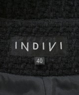 INDIVI（インディヴィ）ノーカラージャケット 黒 サイズ:40(L位) レディース/2200610107016
