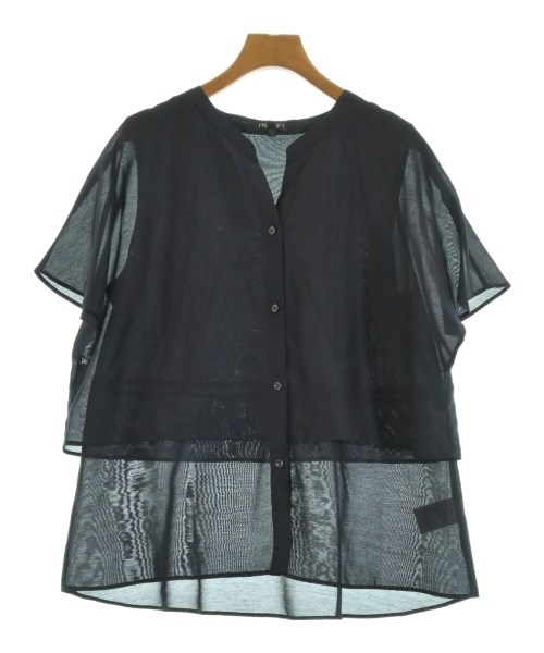 INDIVI(インディヴィ)ブラウス 紺 サイズ:13(XL位)/2200610107023