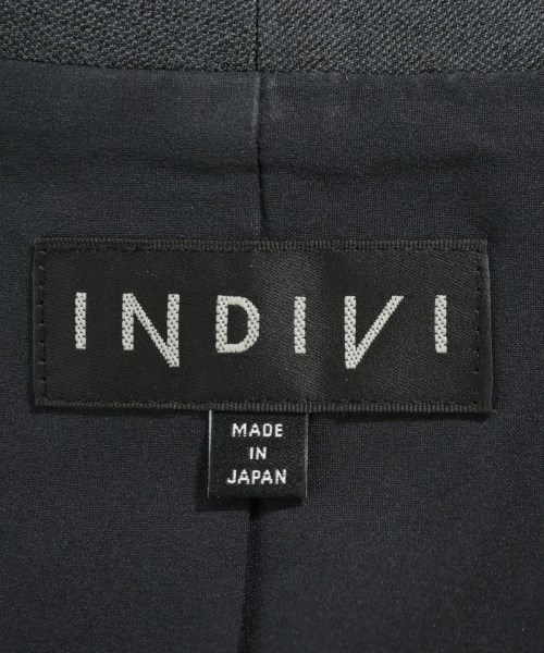 INDIVI（インディヴィ）ノーカラージャケット グレー サイズ:13(XL位) レディース/2200610107030