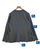 INDIVI（インディヴィ）ノーカラージャケット グレー サイズ:13(XL位) レディース/2200610107030