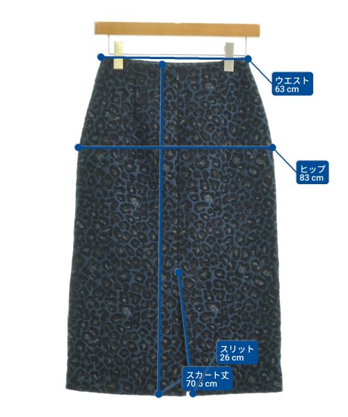 INDIVI（インディヴィ）ロング・マキシ丈スカート 紺 サイズ:36(S位) レディース/2200641204074