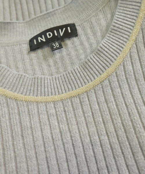 INDIVI（インディヴィ）ニット・セーター グレー サイズ:38(M位) レディース/2200641204142