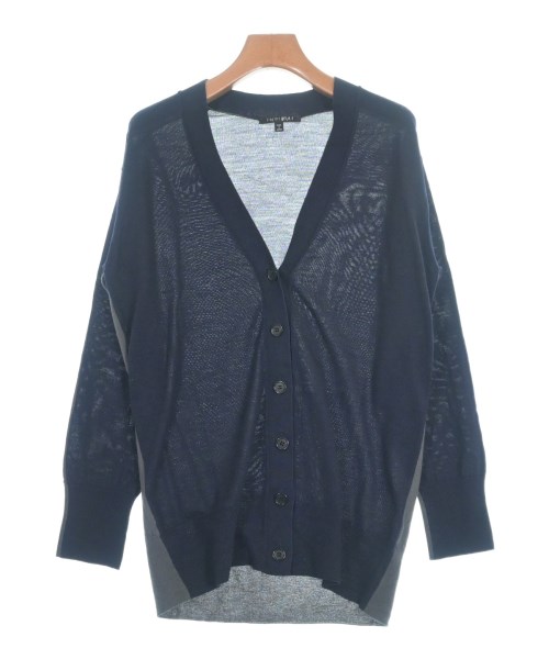 INDIVI(インディヴィ)カーディガン 紺 サイズ:38(M位)/2200641204159