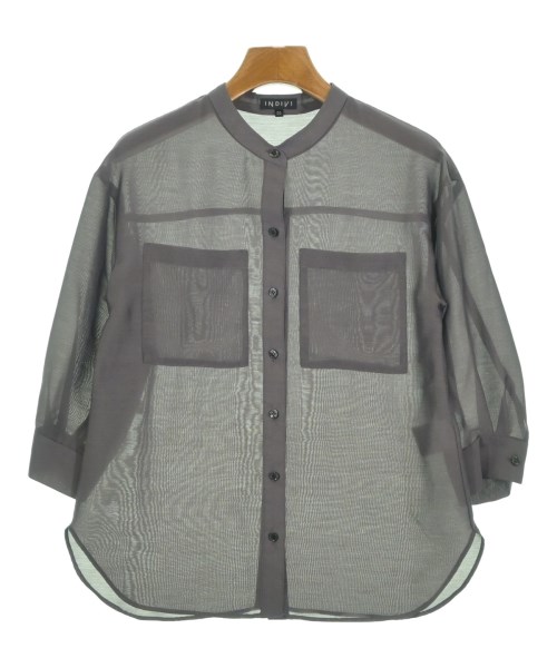 INDIVI(インディヴィ)カジュアルシャツ グレー サイズ:03(L位)/2200646243054