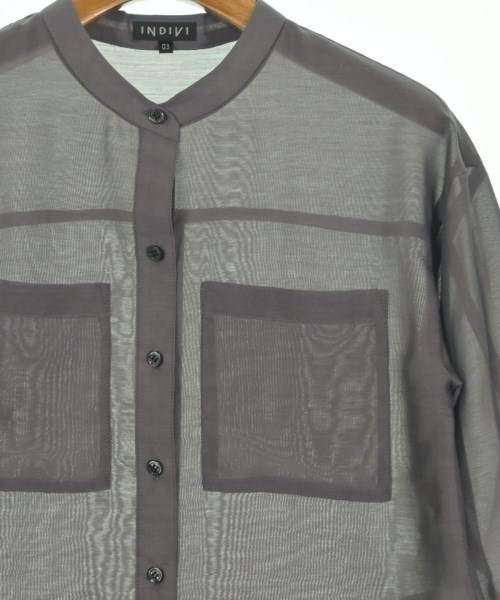 INDIVI（インディヴィ）カジュアルシャツ グレー サイズ:03(L位) レディース/2200646243054