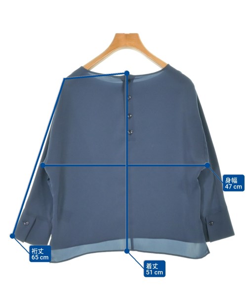 INDIVI（インディヴィ）ブラウス 青 サイズ:05(XXS位) レディース/2200644633154