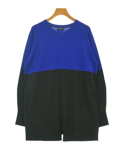 INDIVI(インディヴィ)ニット・セーター 青 サイズ:38(M位)/2200646217185