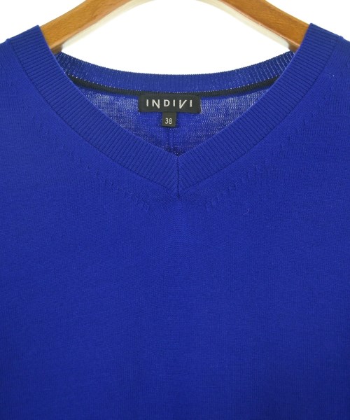 INDIVI（インディヴィ）ニット・セーター 青 サイズ:38(M位) レディース/2200646217185